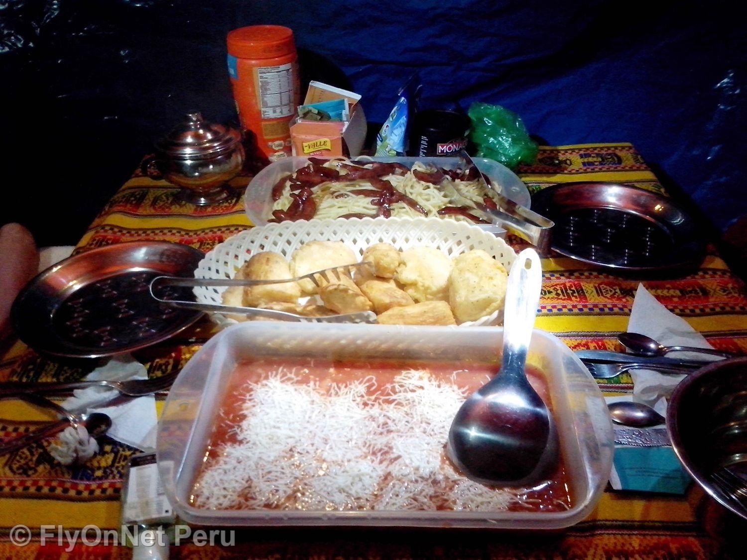 Álbum de fotos: Comida durante el trek, Camino Inca
